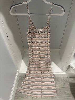 LOFT Striped Maxi Dress XS Petite